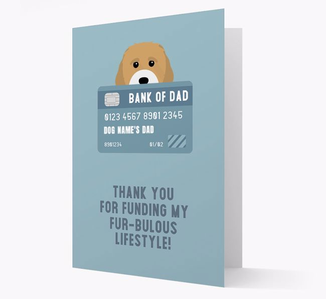 'Bank of Dad' - Personalised {breedFullName} Card